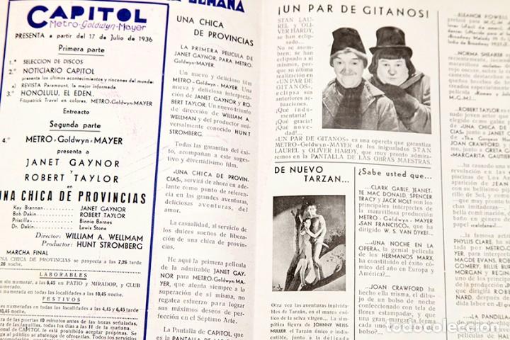 Cine: CAPITOL - A&Ntilde;OS 1935 y 1936 - 6 PROGRAMAS - Foto 13
