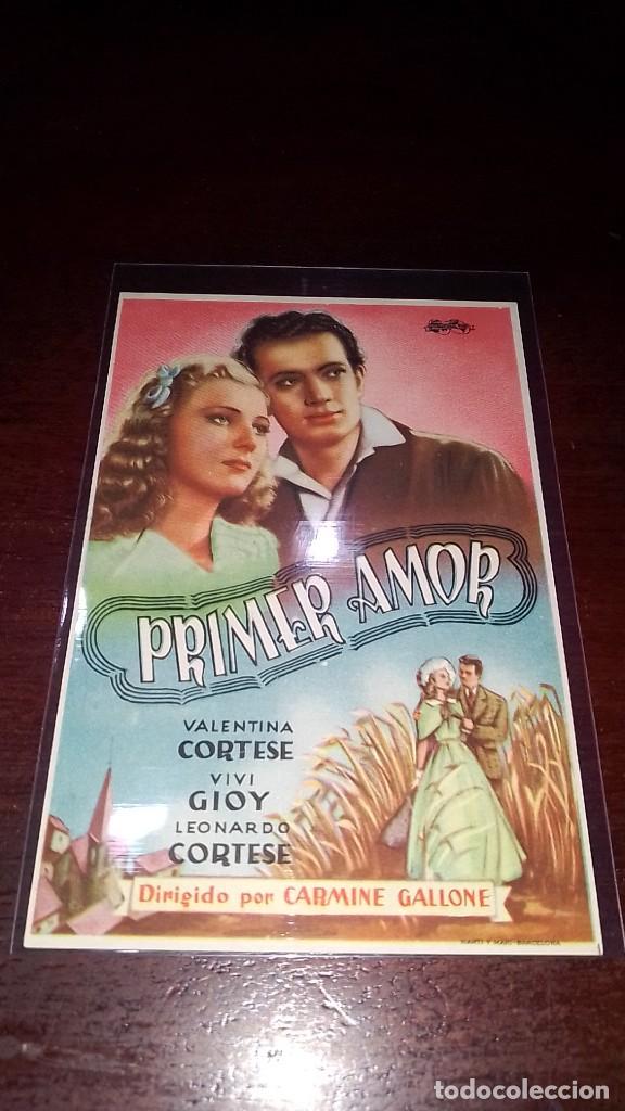 Cine: PROGRAMA O FOLLETO DE MANO DE CINE primer amor - Foto 1