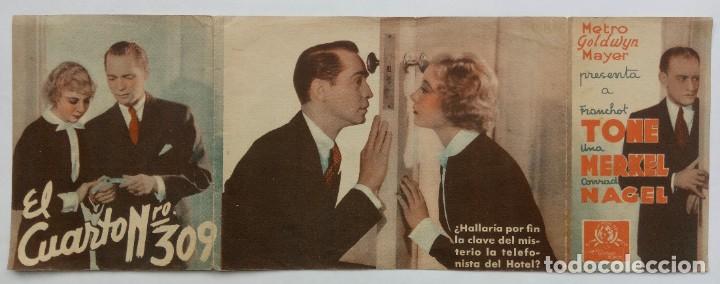  Flyers Publicitaires de films Anciens: EL CUARTO N&ordm; 309, con Franchot Tone.