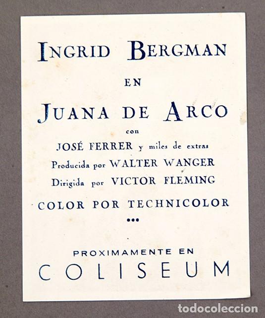 Cine: JUANA DE ARCO - INGRID BERGMAN - COLISEUM - Foto 3