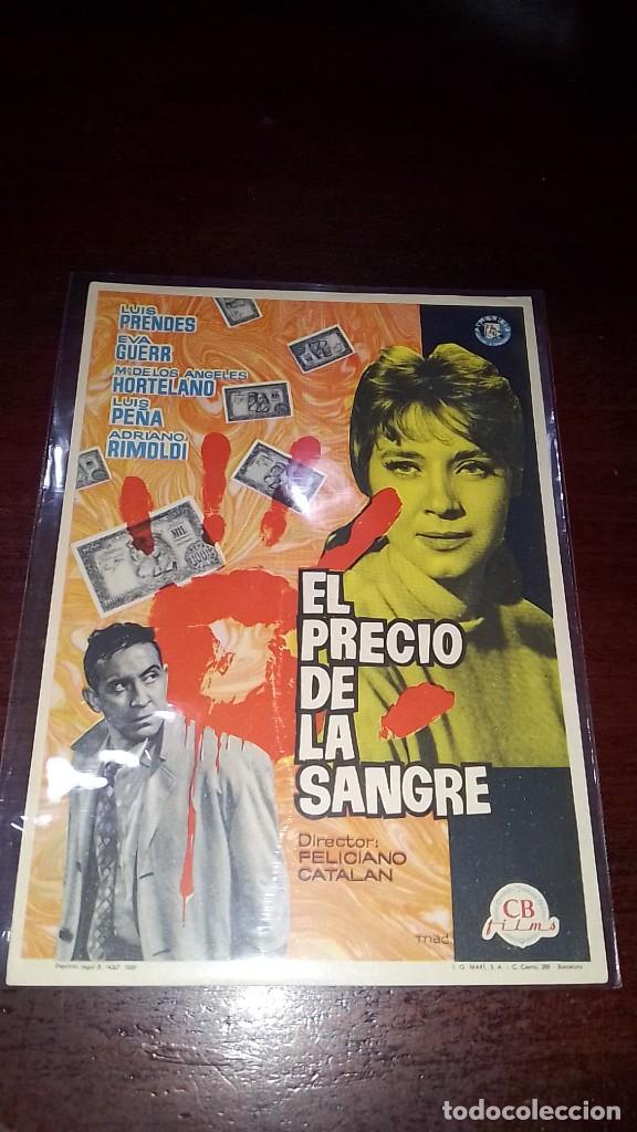 Cine: PROGRAMA O FOLLETO DE MANO DE CINE el precio de la sangre - Foto 1