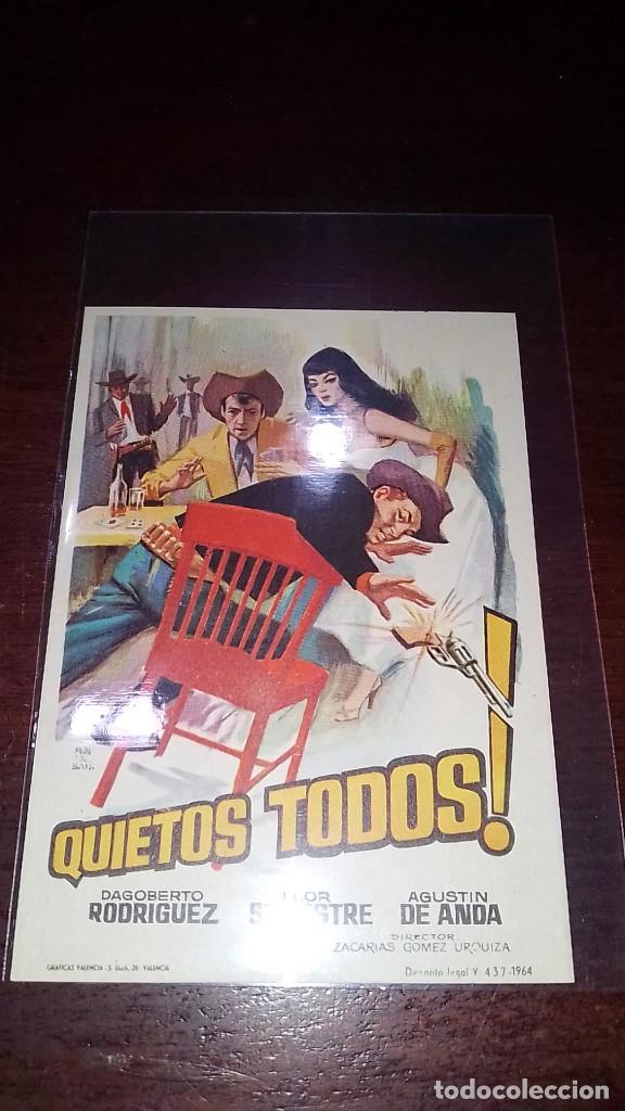 Cine: PROGRAMA O FOLLETO DE MANO DE CINE quietos todos - Foto 1
