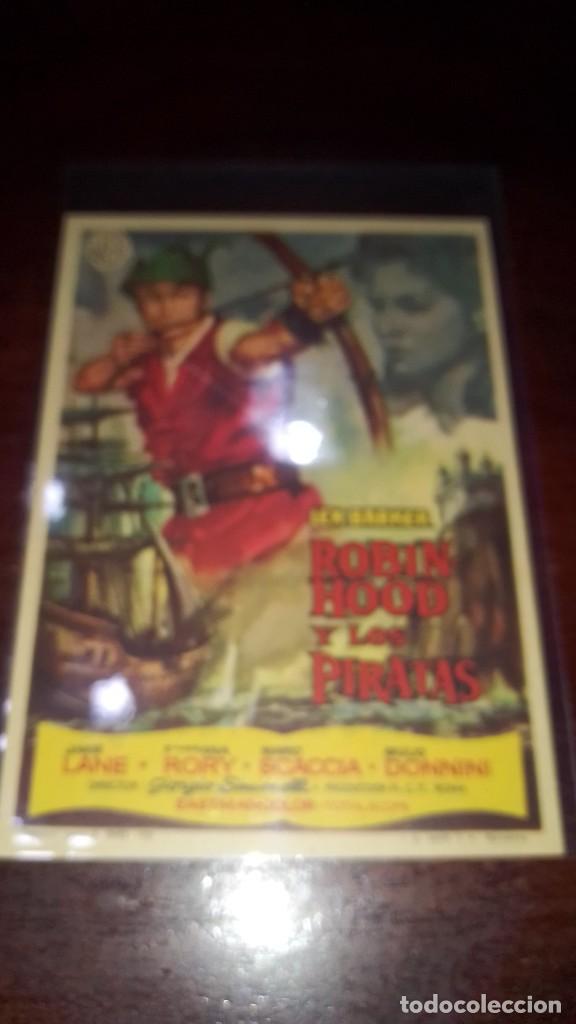 Cine: PROGRAMA O FOLLETO DE MANO DE CINE robin hood y los piratas