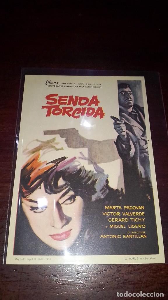 Cine: PROGRAMA O FOLLETO DE MANO DE CINE senda torcida - Foto 1