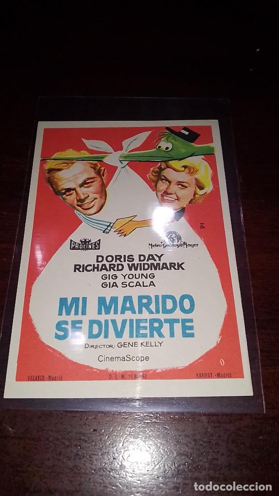 Cine: PROGRAMA O FOLLETO DE MANO DE CINE mi marido se divierte - Foto 1