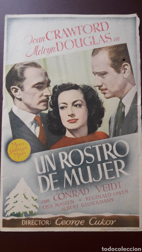 Cine: ROSTRO DE MUJER. MGM. SENCILLO. SIN PUBLICIDAD - Foto 1