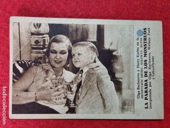  Foglietti di film di film antichi di cinema: LA PARADA DE LOS MONSTRUOS TARJETA SIN CINE ORIGINAL TJ 31
