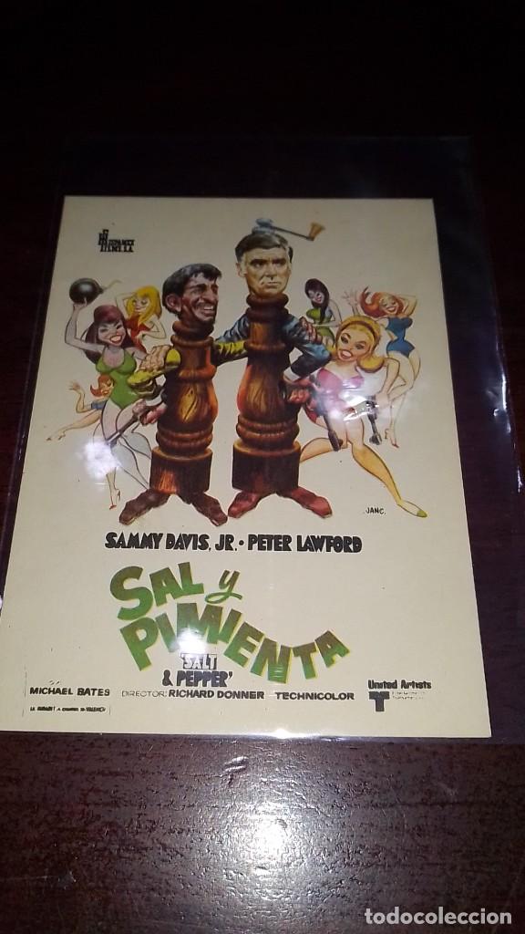 Cine: PROGRAMA O FOLLETO DE MANO DE CINE sal y pimienta - Foto 1