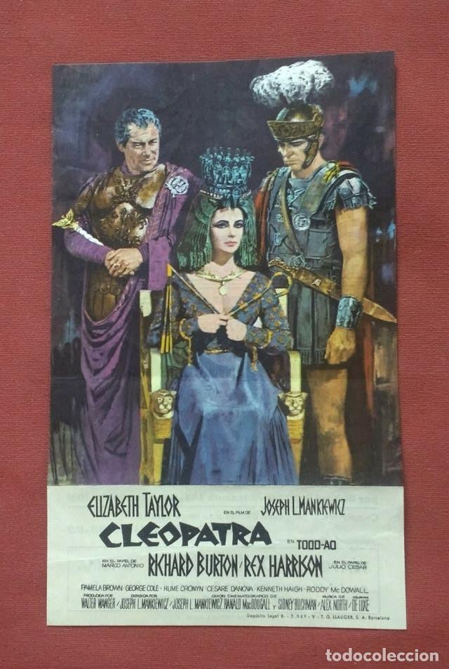 Cine: Cleopatra - Programa de mano. - Foto 1
