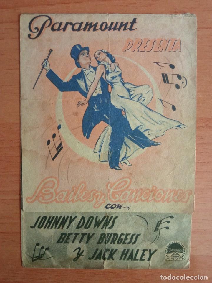 Cine: Z.-PROGRAMA DE CINE-- BAILES Y CANCIONES - Foto 1