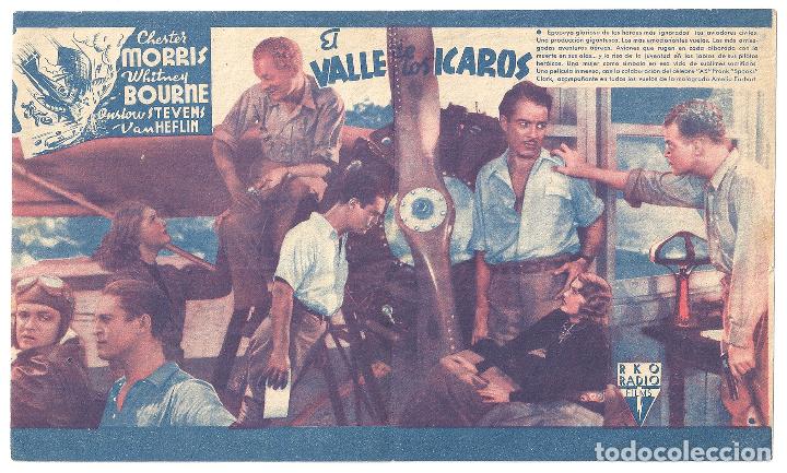 Cine: PTCC 144 EL VALLE DE LOS ICAROS PROGRAMA DOBLE RKO CHESTER MORRIS - Foto 2