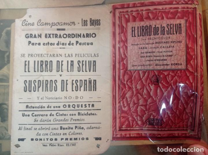  Flyers Publicitaires de films Anciens: FOLLETO ORIGINAL PELICULA El libro de la selva