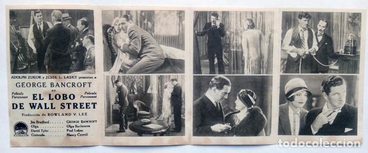 Cine: EL LOBO DE WALL STREET, CON GEORGE BANCROFT. - Foto 2
