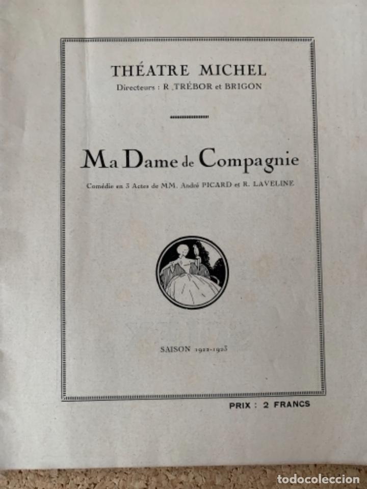 Cine: Programa de mano del teatro Michel de Par&iacute;s 1922 - Foto 3