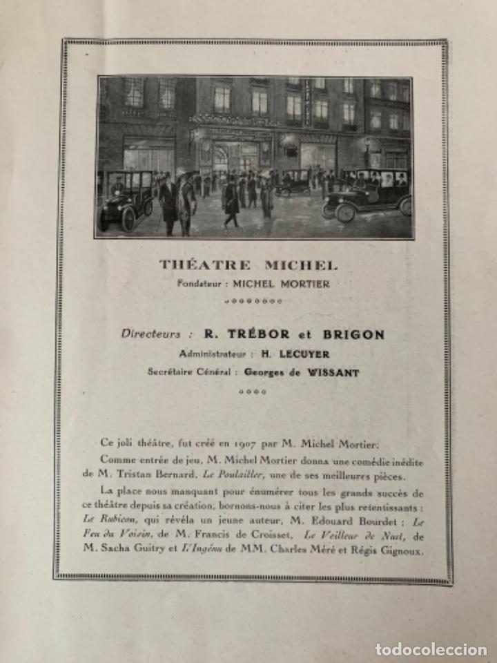 Cine: Programa de mano del teatro Michel de Par&iacute;s 1922 - Foto 4