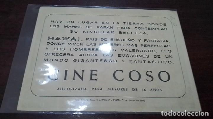 Cine: PROGRAMA O FOLLETO DE MANO DE CINE el &uacute;ltimo paraiso - Foto 2