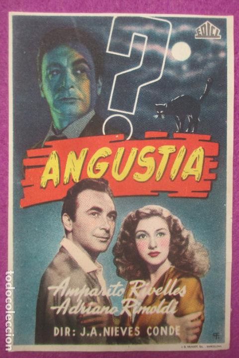 Kino: PROGRAMA DE CINE PROGRAMA MANO ANGUSTIA AMPARITO RIVELLES ADRIANO RIMOLDI PMR2