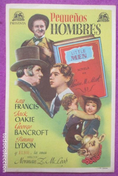 Kino: PROGRAMA DE CINE PROGRAMA MANO PEQUE&Ntilde;OS HOMBRES KAY FRANCIS JACK OAKIE PMR9