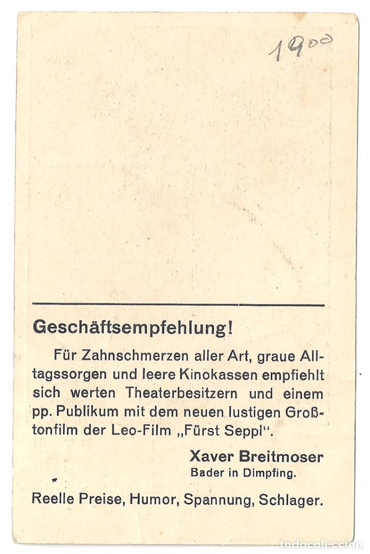 Cine: PTCC 145 F&Uuml;RST SEPPL PROGRAMA TARJETA ALEMAN JOSEF EICHHEIM KURT GRAF - Foto 2