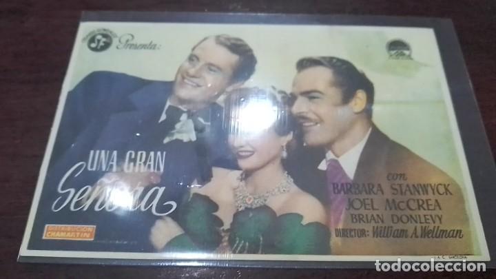 Cine: PROGRAMA O FOLLETO DE MANO DE CINE una gran se&ntilde;ora - Foto 1
