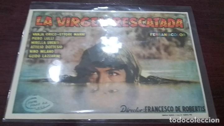 Cine: PROGRAMA O FOLLETO DE MANO DE CINE la virgen rescatada - Foto 1