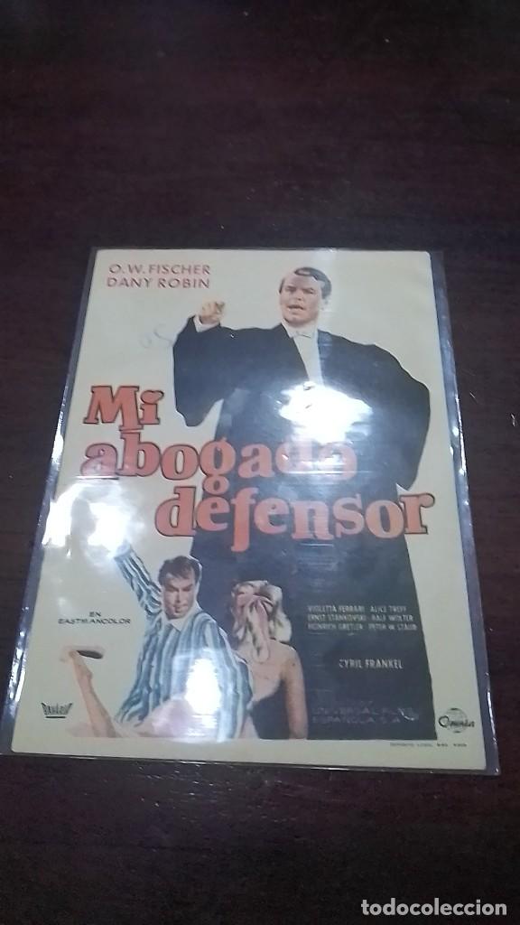 Cine: PROGRAMA O FOLLETO DE MANO DE CINE mi abogado defensor - Foto 1