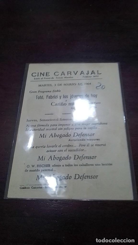 Cine: PROGRAMA O FOLLETO DE MANO DE CINE mi abogado defensor - Foto 2