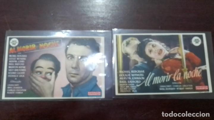 Cine: PROGRAMA O FOLLETO DE MANO DE CINE al morir la noche - Foto 1