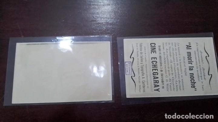 Cine: PROGRAMA O FOLLETO DE MANO DE CINE al morir la noche - Foto 2