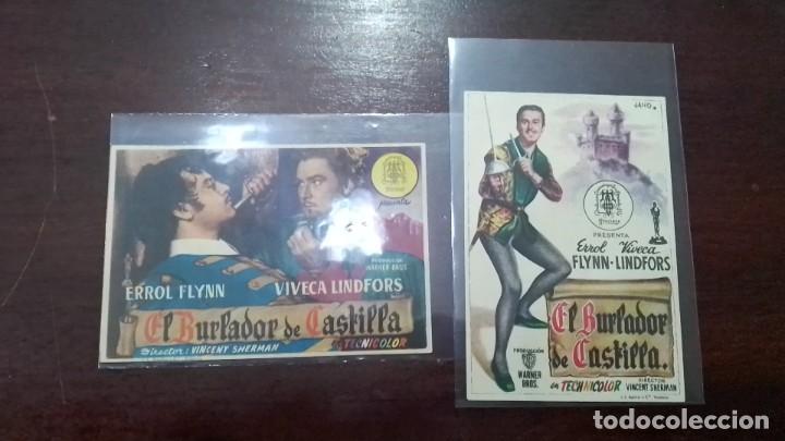  Flyers Publicitaires de films Anciens: lote 2 distintos PROGRAMA O FOLLETO DE MANO DE CINE el burlador de castilla