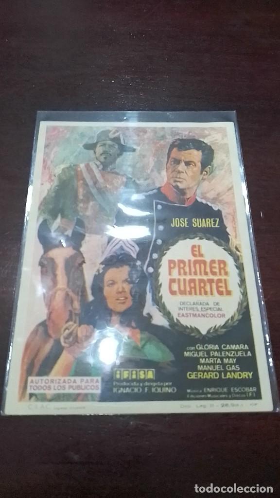  Flyers Publicitaires de films Anciens: PROGRAMA O FOLLETO DE MANO DE CINE el primer cuartel