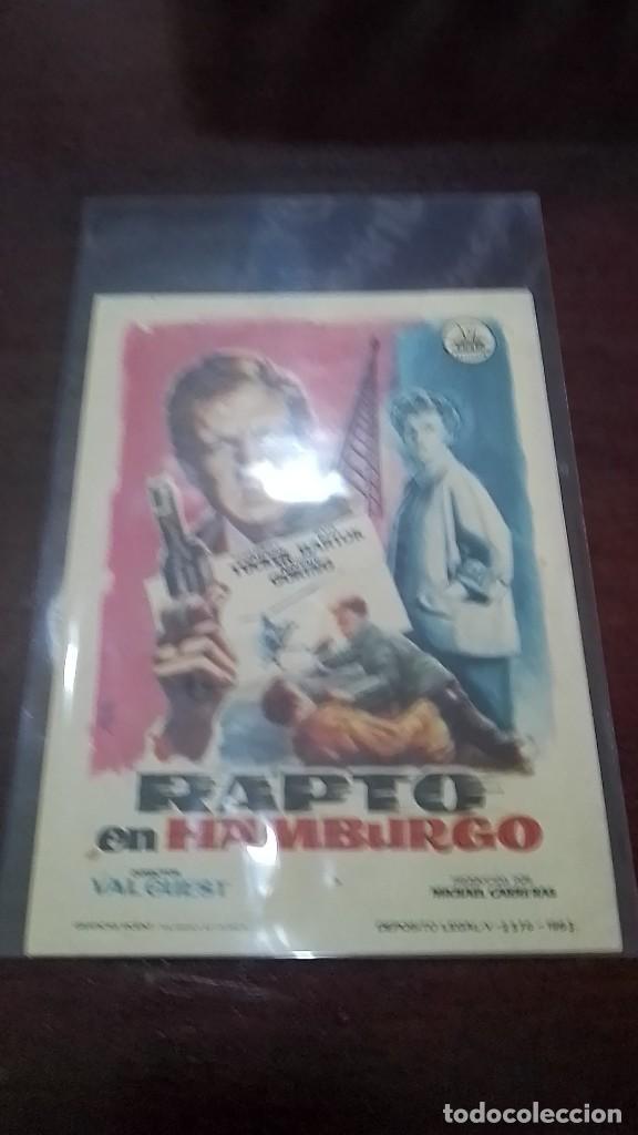 Cine: PROGRAMA O FOLLETO DE MANO DE CINE rapto en hamburgo - Foto 1