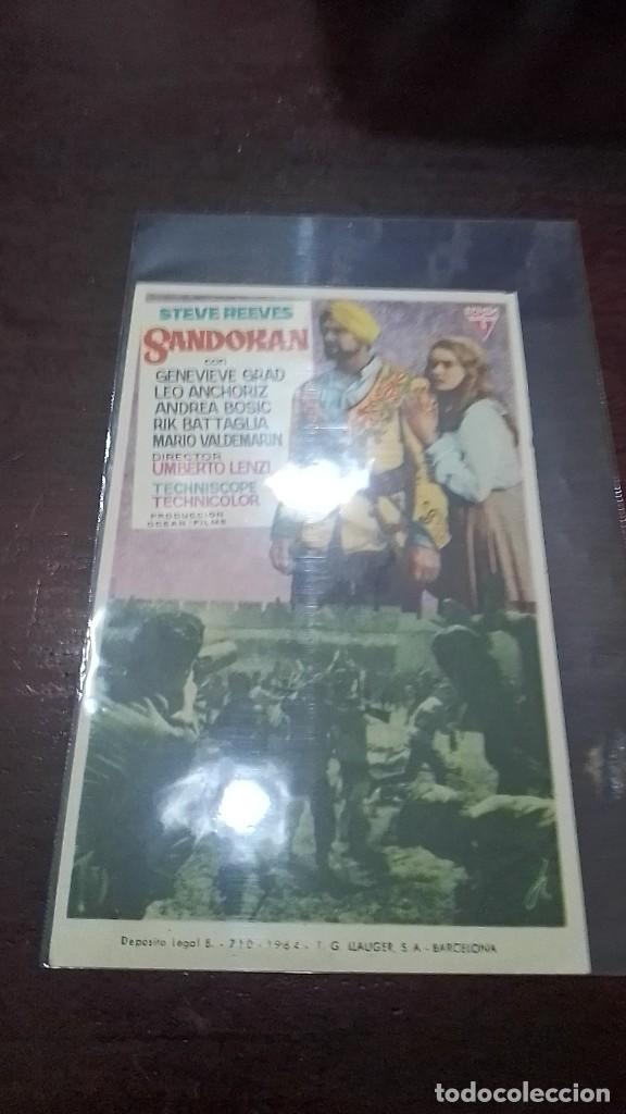  Flyers Publicitaires de films Anciens: PROGRAMA O FOLLETO DE MANO DE CINE sandokan