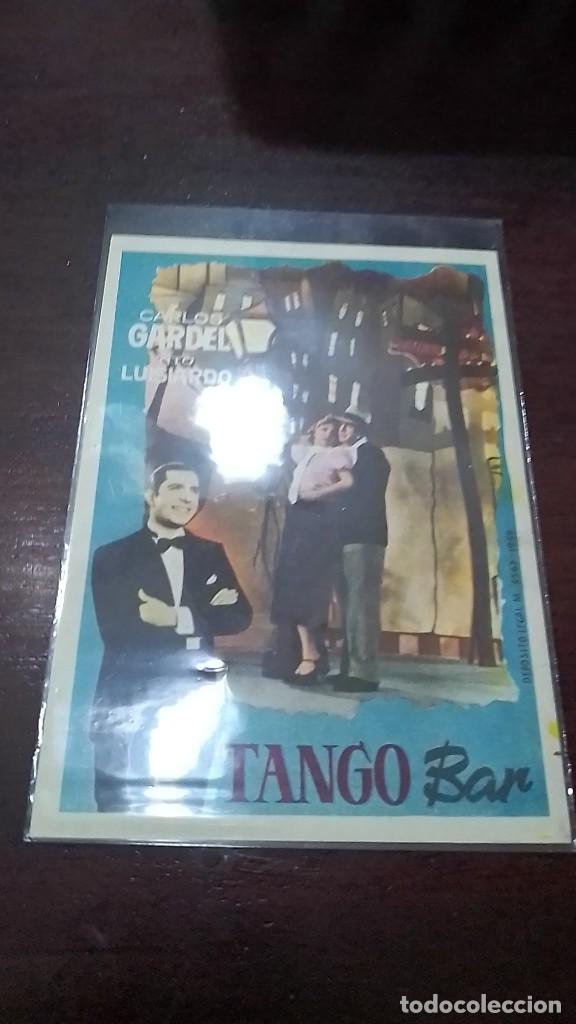Cine: PROGRAMA O FOLLETO DE MANO DE CINE tango bar - Foto 1