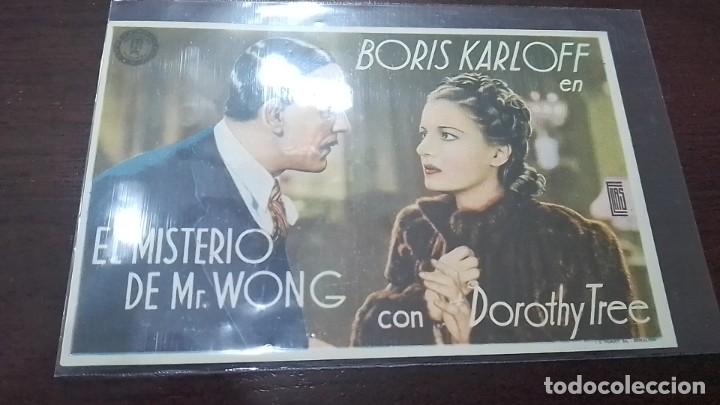 Kino: PROGRAMA O FOLLETO DE MANO DE CINE el misterio de mr. wong