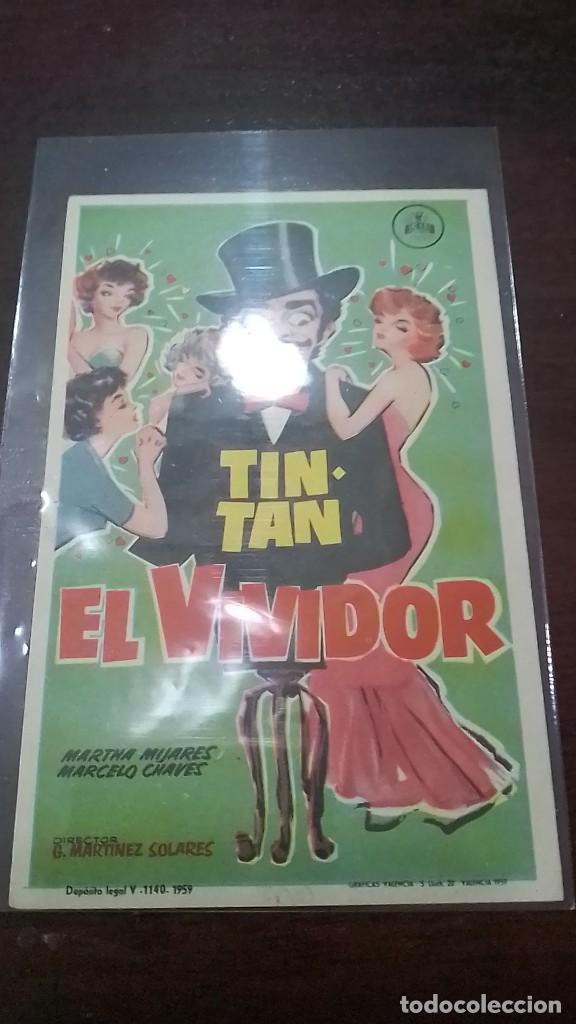 Cine: PROGRAMA O FOLLETO DE MANO DE CINE tin tan el vividor - Foto 1