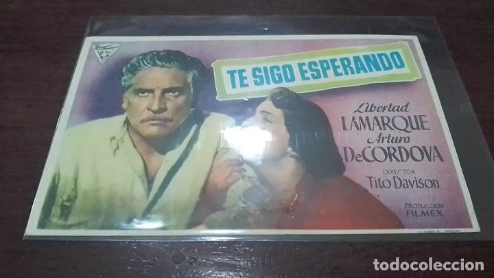 Cine: PROGRAMA O FOLLETO DE MANO DE CINE te sigo esperando - Foto 1