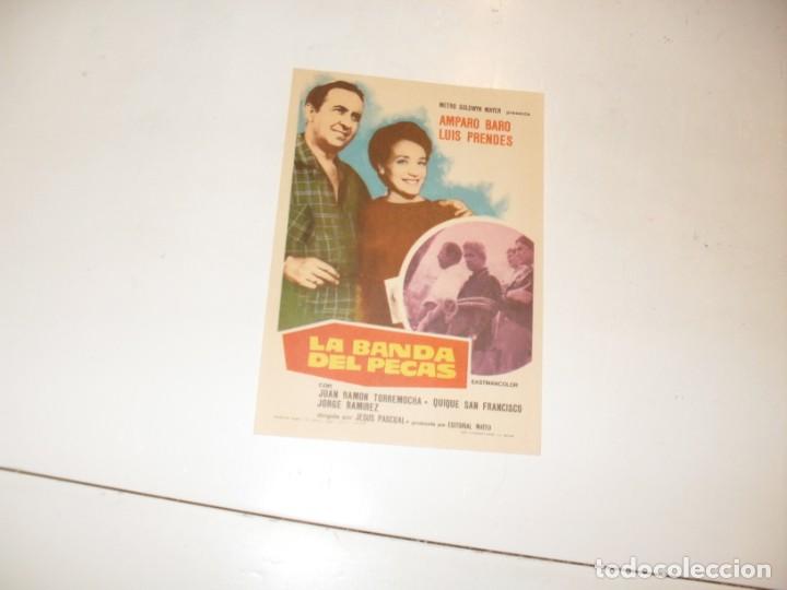  Flyers Publicitaires de films Anciens: programa de mano sencillo,sin texto publicitario.titulo:LA BANDA DEL PECAS.