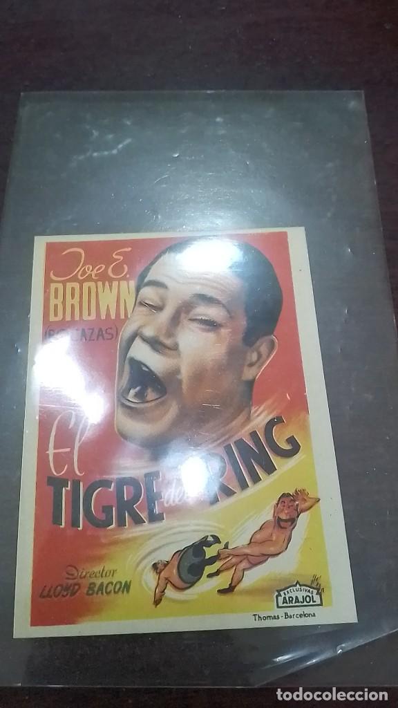Cine: PROGRAMA O FOLLETO DE MANO DE CINE el tigre del ring - Foto 1