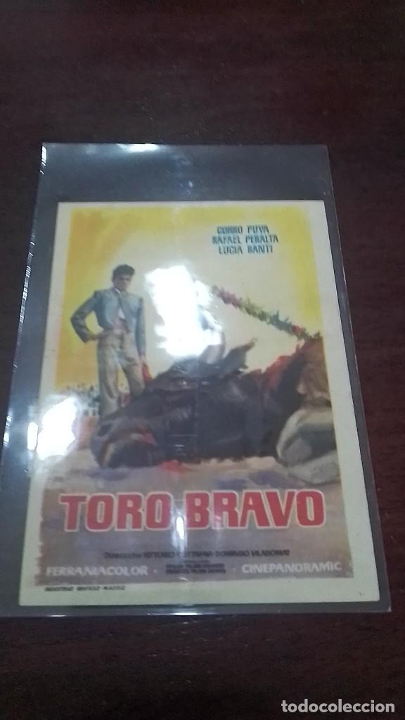 Cine: PROGRAMA O FOLLETO DE MANO DE CINE toro bravo - Foto 1