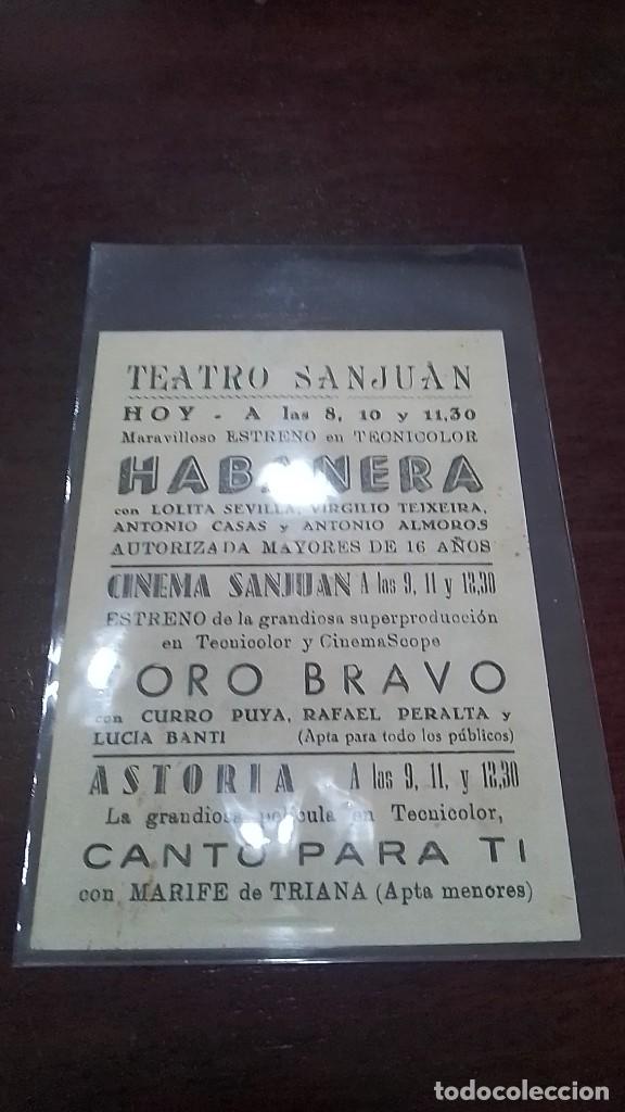 Cine: PROGRAMA O FOLLETO DE MANO DE CINE toro bravo - Foto 2