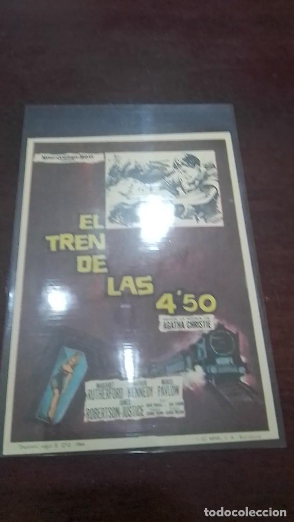 Cine: PROGRAMA O FOLLETO DE MANO DE CINE el tren de las 4,50 - Foto 1