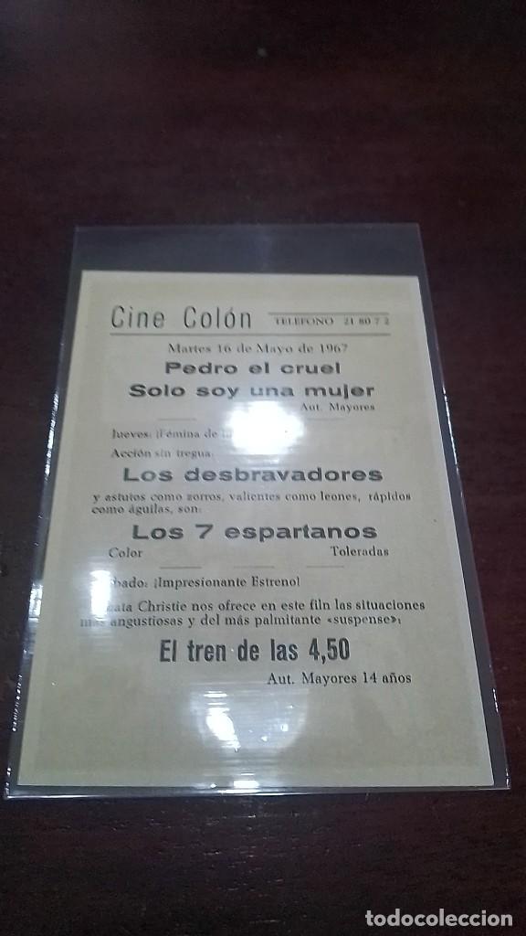 Cine: PROGRAMA O FOLLETO DE MANO DE CINE el tren de las 4,50 - Foto 2
