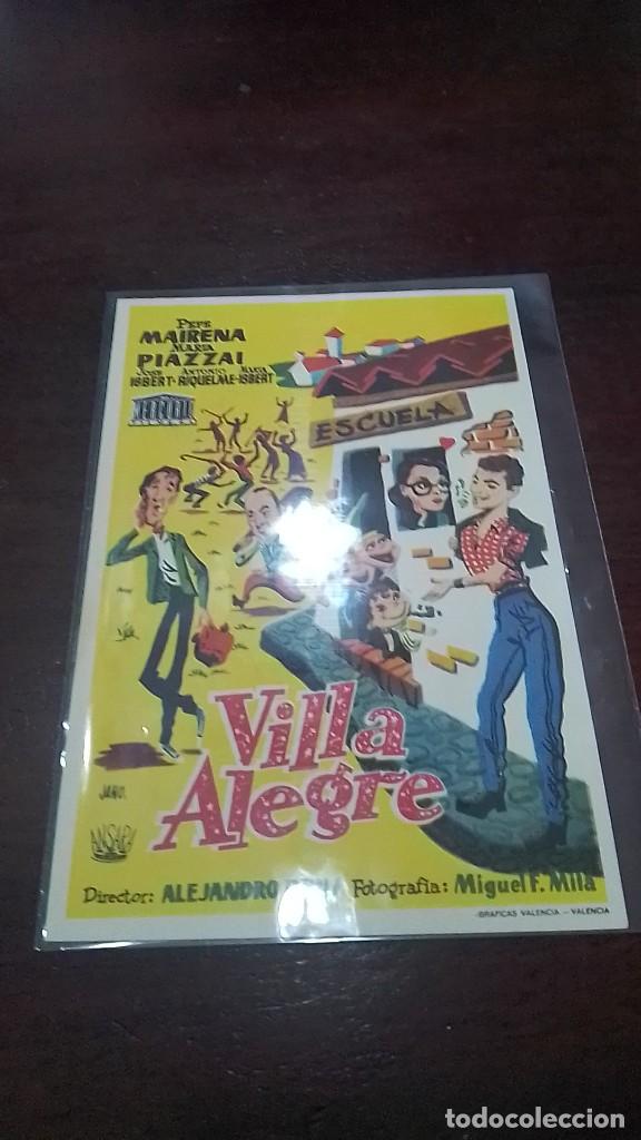 Cine: PROGRAMA O FOLLETO DE MANO DE CINE villa alegre - Foto 1