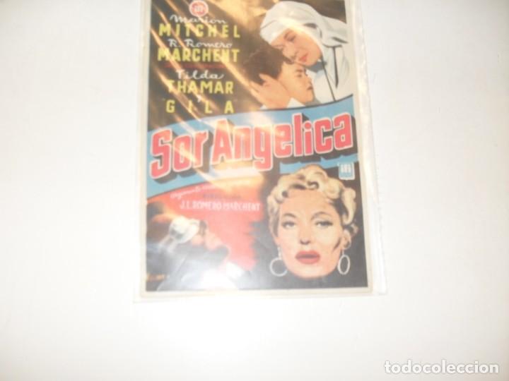  Flyers Publicitaires de films Anciens: programa de mano sencillo,con texto publicitario.titulo: SOR ANGELICA.