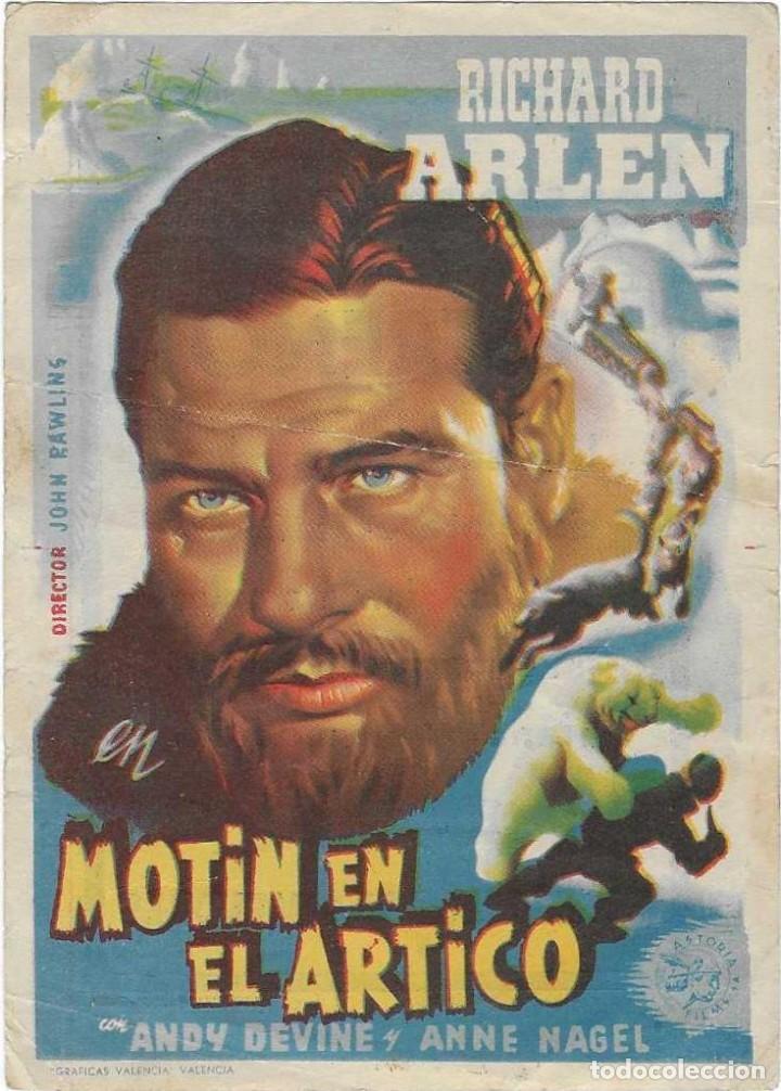 Flyers Publicitaires de films Anciens: Programa Cine. Mot&iacute;n en el Artico. 19-1372