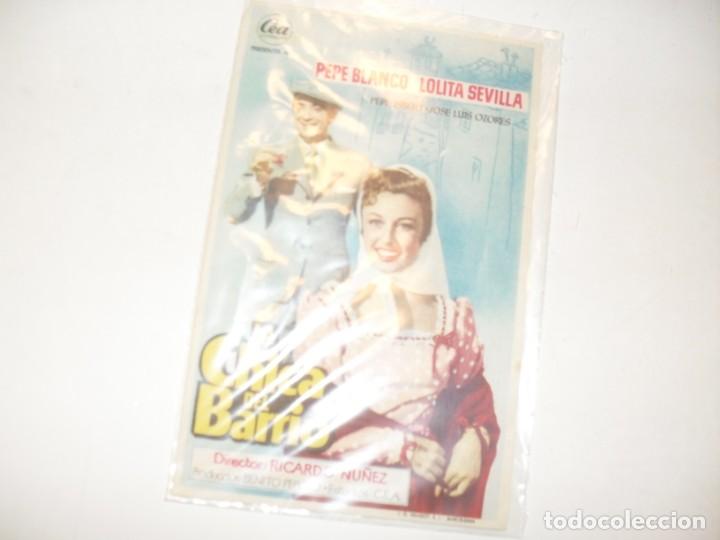  Flyers Publicitaires de films Anciens: programa de mano sencillo,con texto publicitario .titulo: LA CHICA DEL BARRIO.