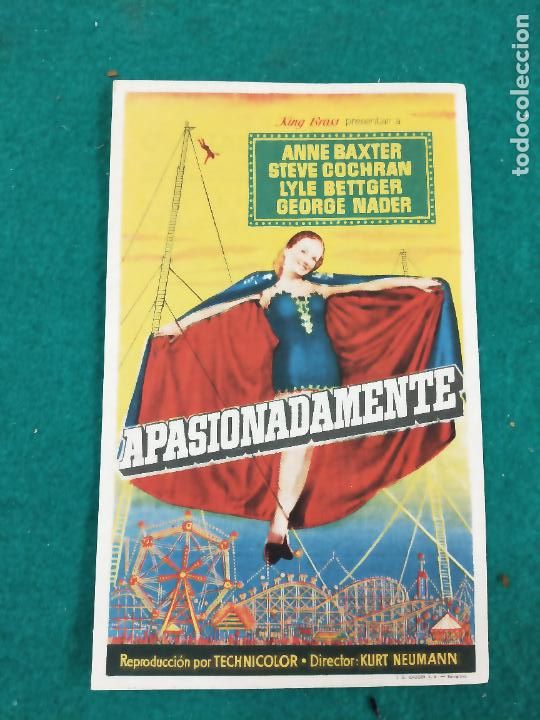 Cine: APASIONADAMENTE. ANNE BAXTER. PROGRAMA DE CINE CON PUBLICIDAD. - Foto 1