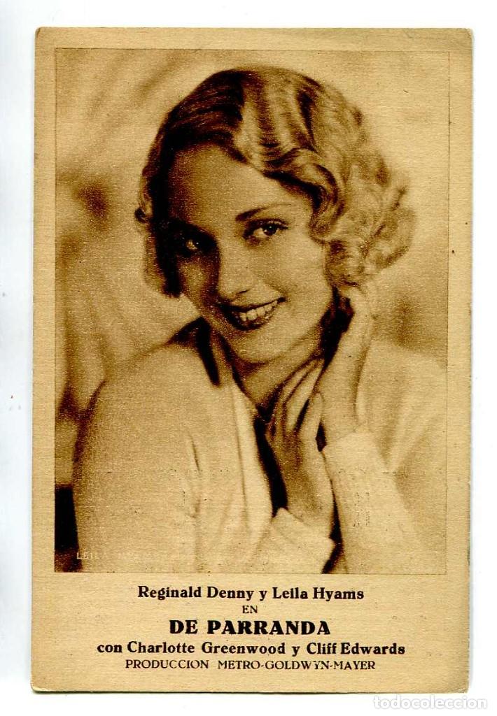 Cine: DE PARRANDA, con Leila Hyams.