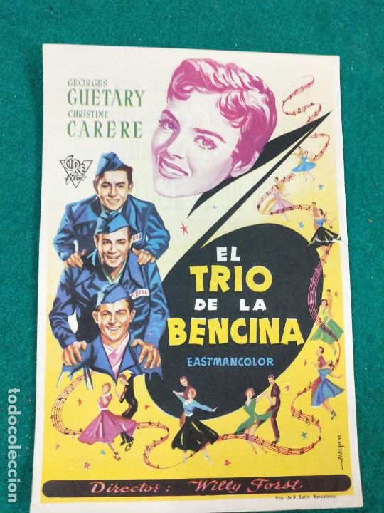 Cine: EL TRIO DE LA BENCINA. PROGRAMA DE CINE CON PUBLICIDAD. - Foto 1